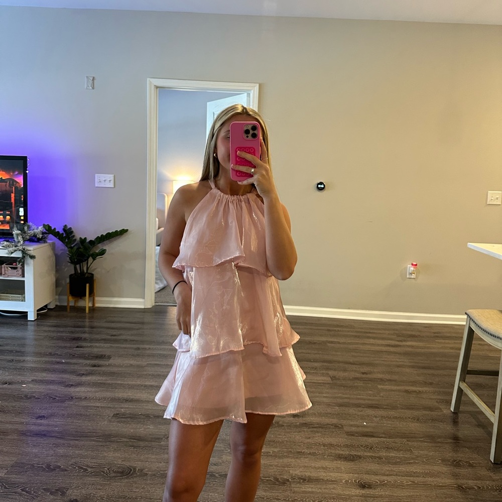 Pink Ruffle Dress
